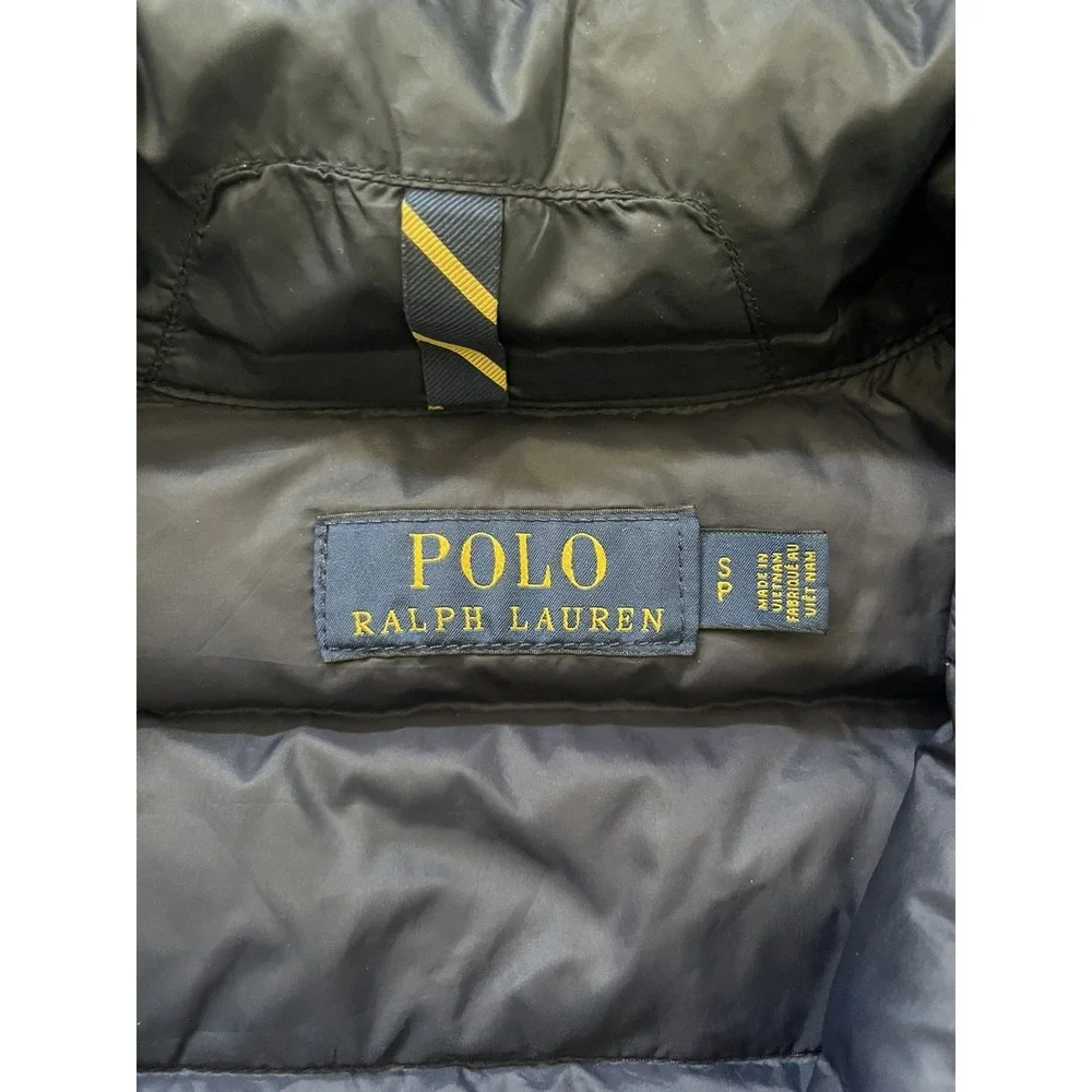 Polo Ralph Lauren Lightweight Down Puffer Jacket Navy Blue Men's Size Small